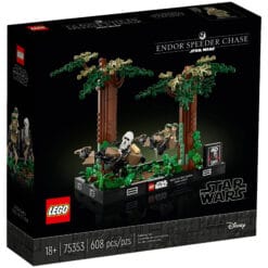 Diorama de la course-poursuite en speeder sur Endor™ - Abîmée