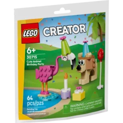 La fête d’anniversaire des adorables animaux