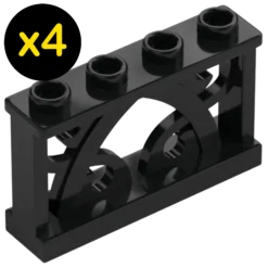 4 Clôtures - IRON FENCE 1X4X2 W. 4 STUDS