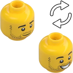 Tête Minifigurine - MINI HEAD, NO. 2594