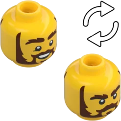 Tête Minifigurine - MINI HEAD, NO. 4647