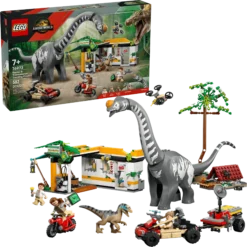 La poursuite du vélociraptor et du titanosaure