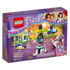 Le manège spatial du parc d'attractions