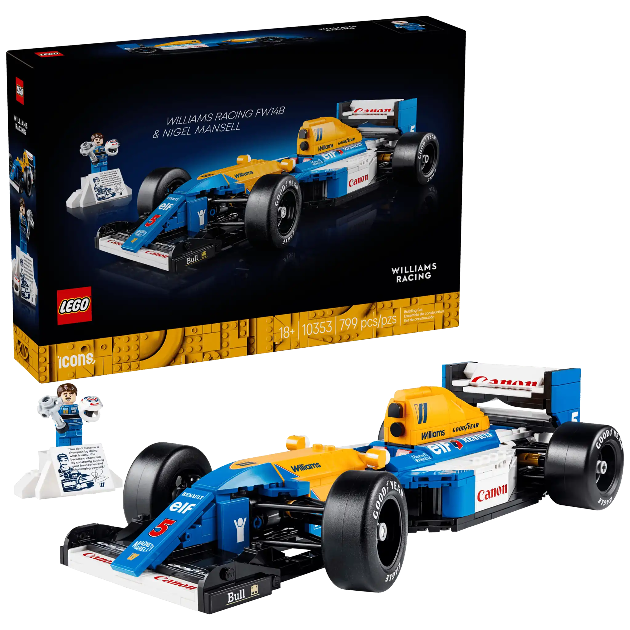 Williams Racing FW14B et Nigel Mansell