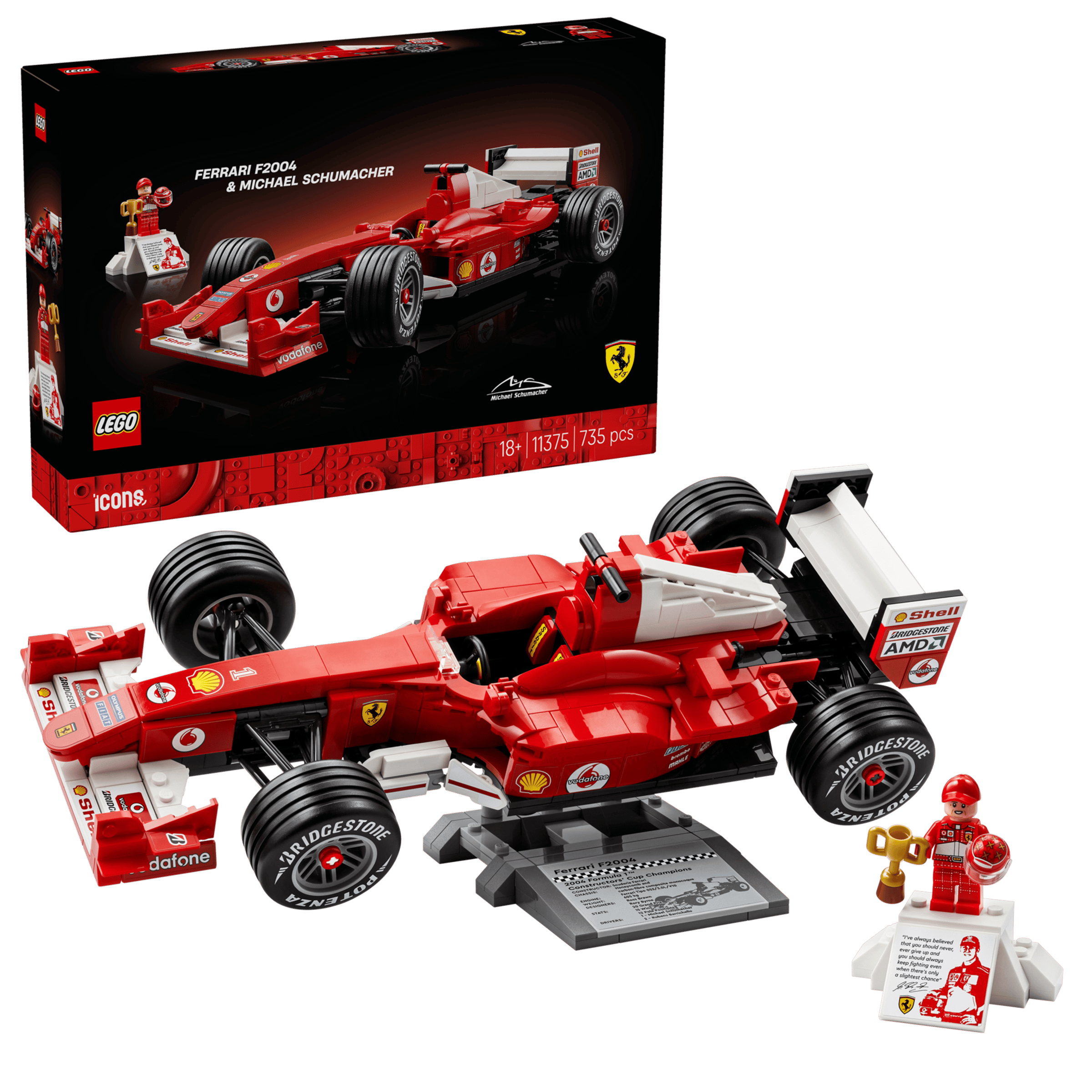 Ferrari F2004 et Michael Schumacher